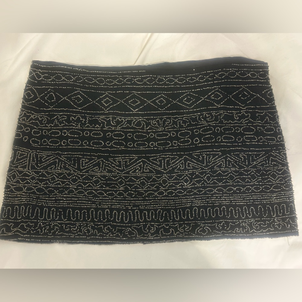 Gryphon Beaded tribal mini skirt